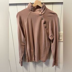 EUC Free People Asymmetrical Button Top Size Small